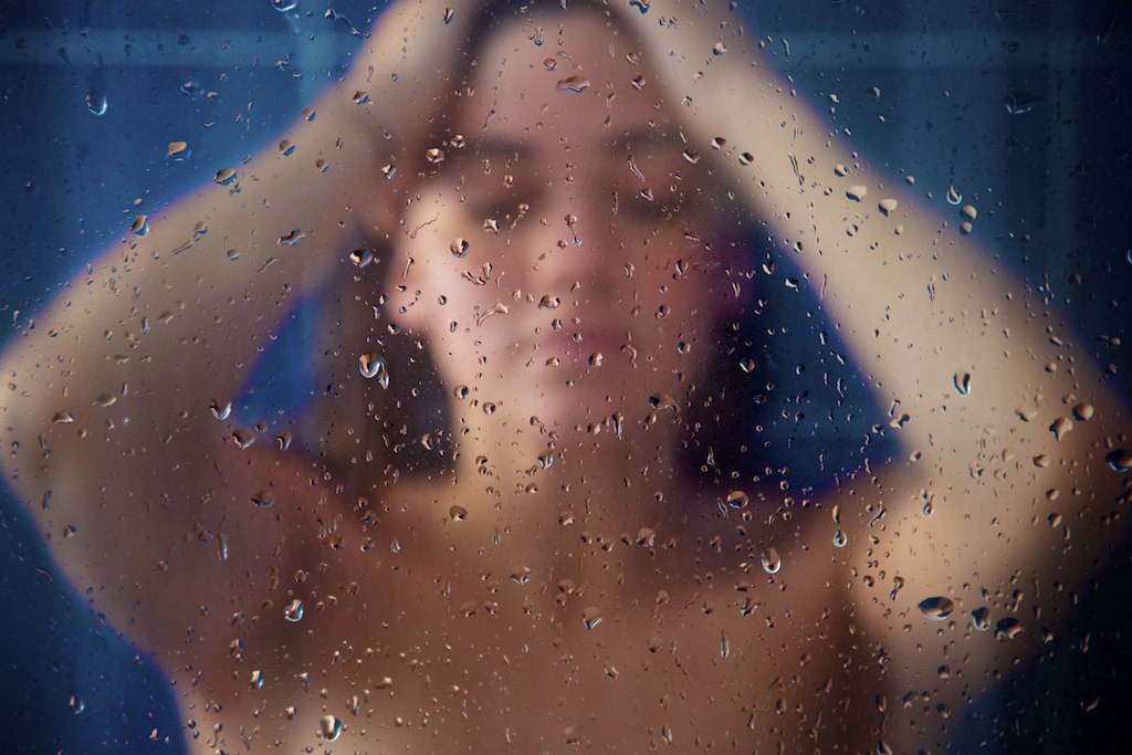 Girl In Shower Showing Her Body
